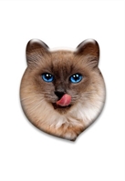 Светоотражатель значок 3D "Сиамская кошка"